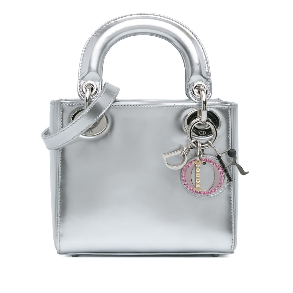 Dior Mini Metallic Patent Lady Dior