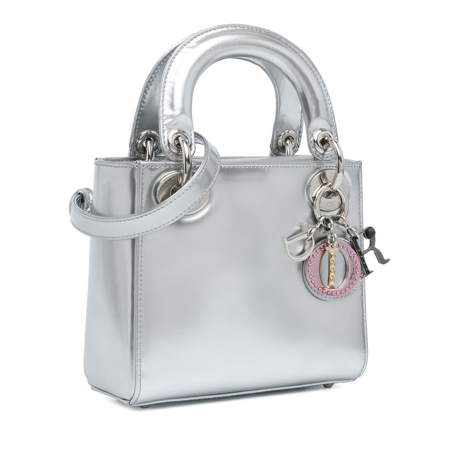 Dior Mini Metallic Patent Lady Dior