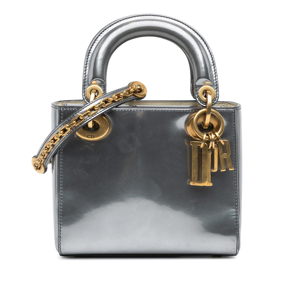 Dior Mini Metallic Patent Lady Dior