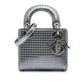 Dior Mini Metallic Patent Microcannage Lady Dior