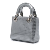 Dior Mini Metallic Patent Microcannage Lady Dior