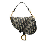 Dior Mini Oblique Canvas Saddle Bag