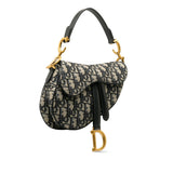 Dior Mini Oblique Canvas Saddle Bag