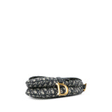 Dior Mini Oblique Canvas Saddle Bag