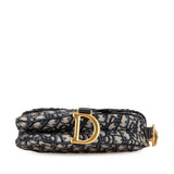 Dior Mini Oblique Canvas Saddle Bag