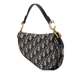 Dior Mini Oblique Canvas Saddle Bag