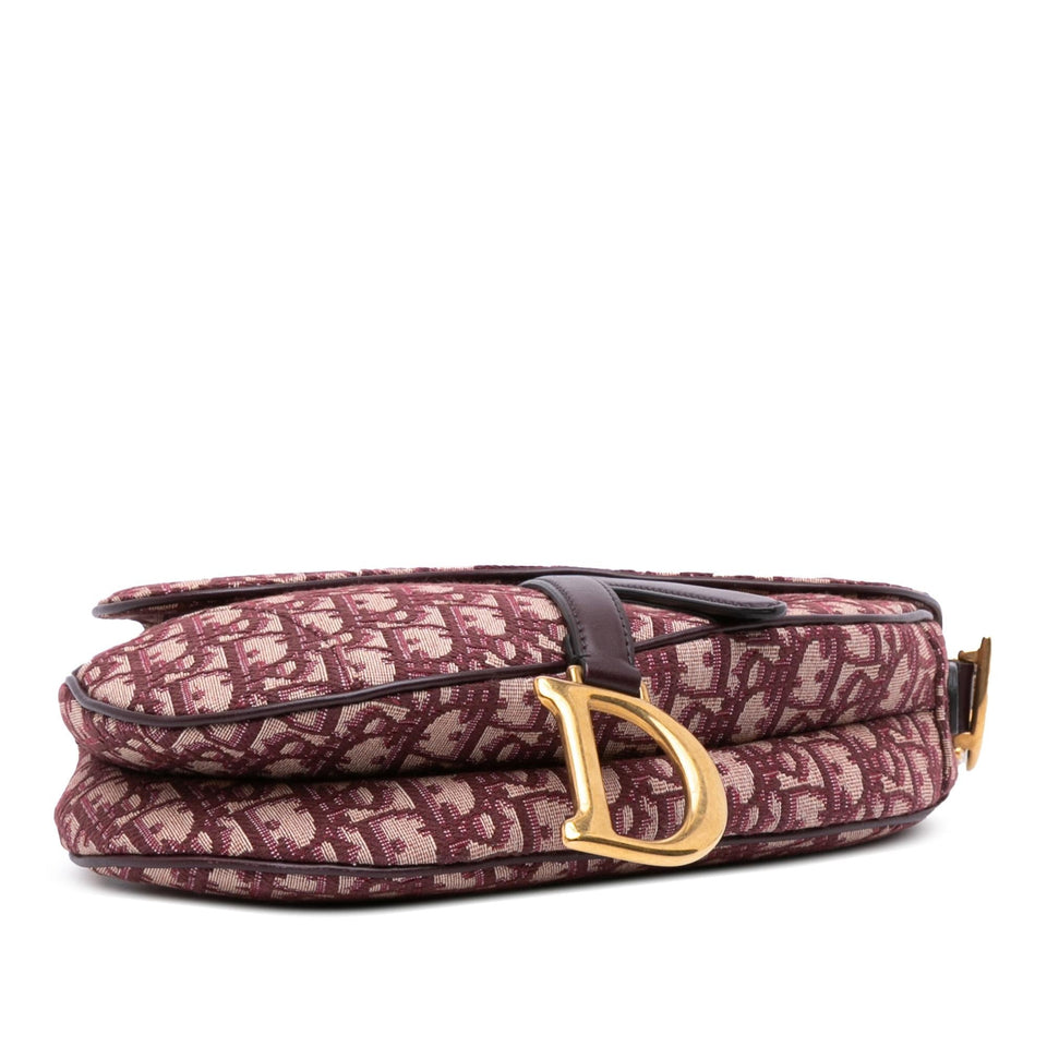 Dior Mini Oblique Canvas Saddle Bag