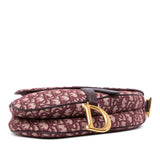 Dior Mini Oblique Canvas Saddle Bag