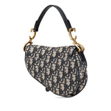 Dior Mini Oblique Canvas Saddle Bag