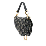 Dior Mini Oblique Canvas Saddle Bag