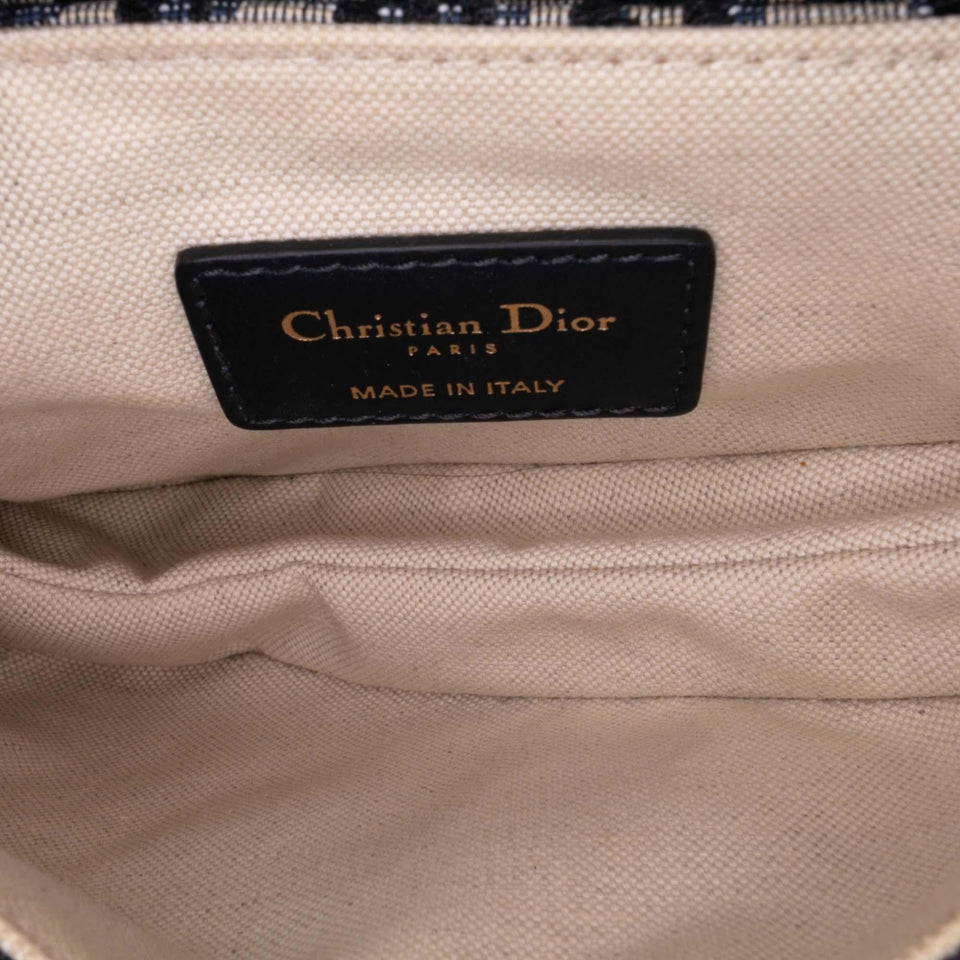 Dior Mini Oblique Canvas Saddle Bag