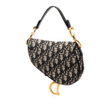 Dior Mini Oblique Canvas Saddle Bag