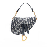 Dior Mini Oblique Canvas Saddle Bag