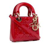 Dior Mini Patent Cannage Lady Dior (SHG-P63Gtn)