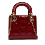 Dior Mini Patent Cannage Lady Dior (SHG-a45nYI)