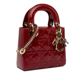 Dior Mini Patent Cannage Lady Dior (SHG-vBj1UP)