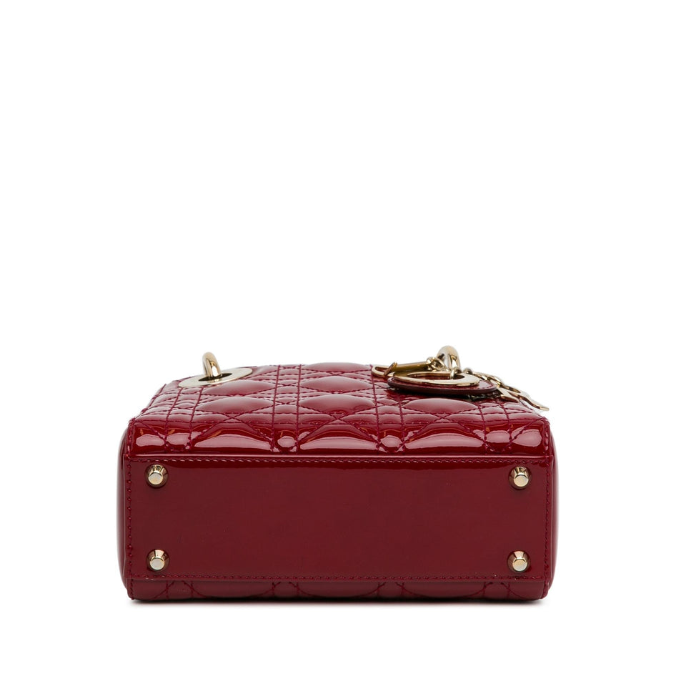 Dior Mini Patent Cannage Lady Dior (SHG-1yYMQN)