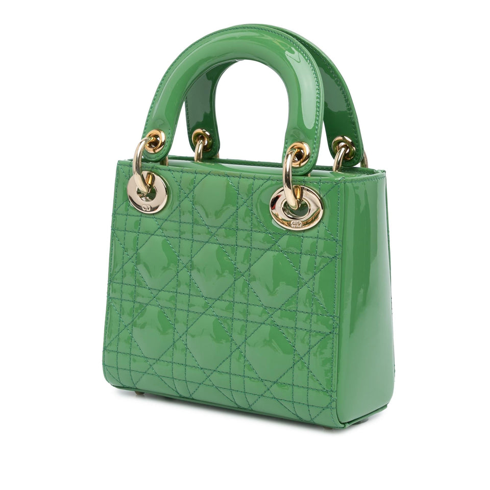 Dior Mini Patent Cannage Lady Dior