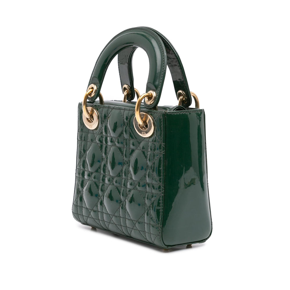 Dior Mini Patent Cannage Lady Dior