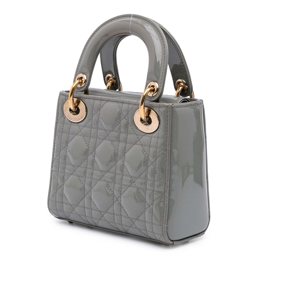 Dior Mini Patent Cannage Lady Dior