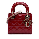 Dior Mini Patent Cannage Lady Dior