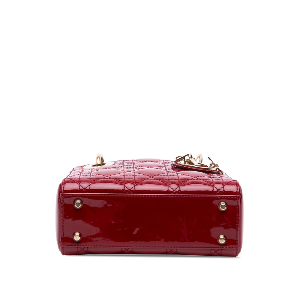 Dior Mini Patent Cannage Lady Dior
