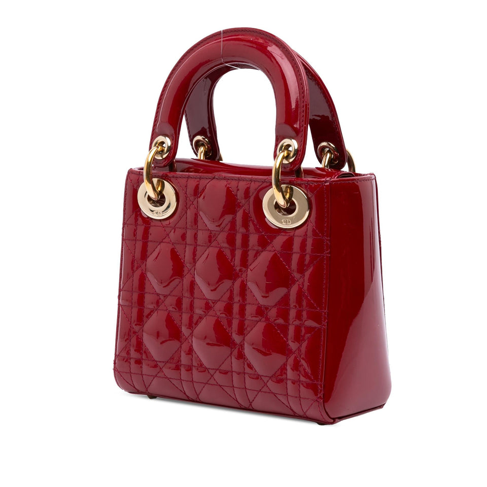 Dior Mini Patent Cannage Lady Dior