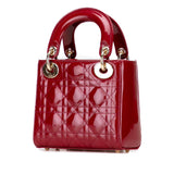 Dior Mini Patent Cannage Lady Dior