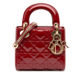 Dior Mini Patent Cannage Lady Dior