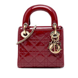 Dior Mini Patent Cannage Lady Dior