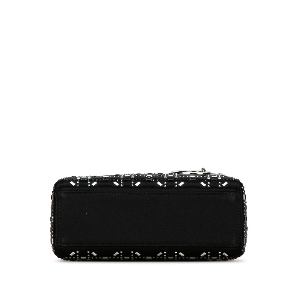 Dior Mini Satin Cannage Crystal Embellished Lady Dior (SHG-W5Fy2M)