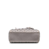 Dior Mini Satin Cannage Crystal Lady Dior
