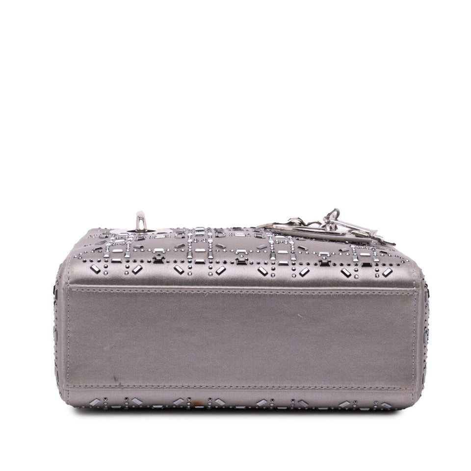 Dior Mini Satin Cannage Crystal Lady Dior