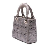 Dior Mini Satin Cannage Crystal Lady Dior
