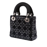 Dior Mini Satin Cannage Strass Crystal Embellished Lady Dior