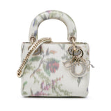 Dior Mini Satin Floral Crystal Lady Dior