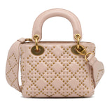 Dior Mini Studded Lambskin Cannage Supple Lady Dior (SHG-Xo4aTr)