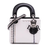Dior Mini Studded Lambskin Crystal Pearl Lady Dior
