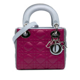 Dior Mini Tricolor Lambskin Cannage Lady Dior