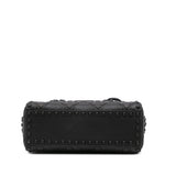 Dior Mini Ultra Matte Calfskin Cannage Studded Flower Lady Dior