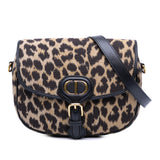 Dior Mizza Medium Embroidered Canvas Leopard Bobby Crossbody