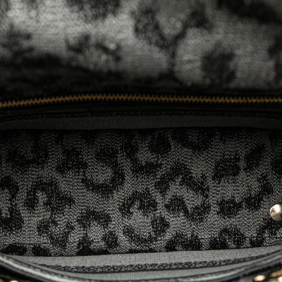 Dior Mizza Medium Embroidered Canvas Leopard Lady D Lite