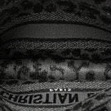 Dior Mizza Mini Embroidered Canvas Leopard Book Tote