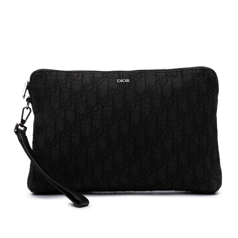 Dior Oblique Canvas A4 Zipped Pouch