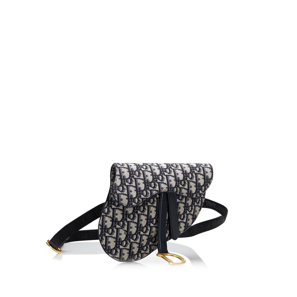 Dior Oblique Canvas Saddle Belt Bag