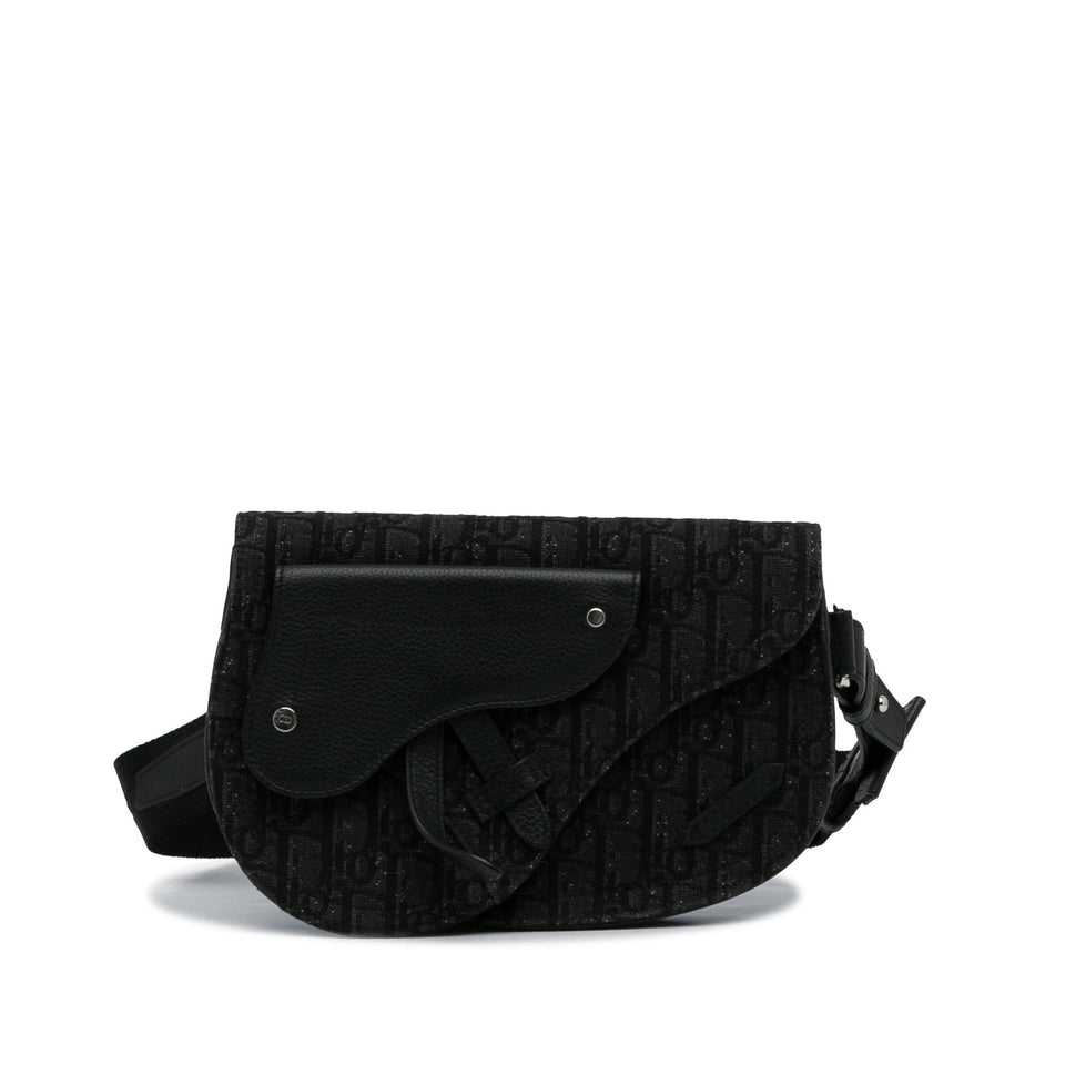 Dior Oblique Canvas Saddle Messenger Bag