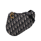 Dior Oblique Canvas Saddle Triple Zip Crossbody