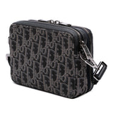 Dior Oblique Canvas Zipped Pouch with Strap