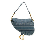 Dior Oblique Denim Saddle Bag (SHG-bhe25J)