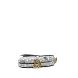 Dior Oblique Embroidered Canvas Saddle Bag